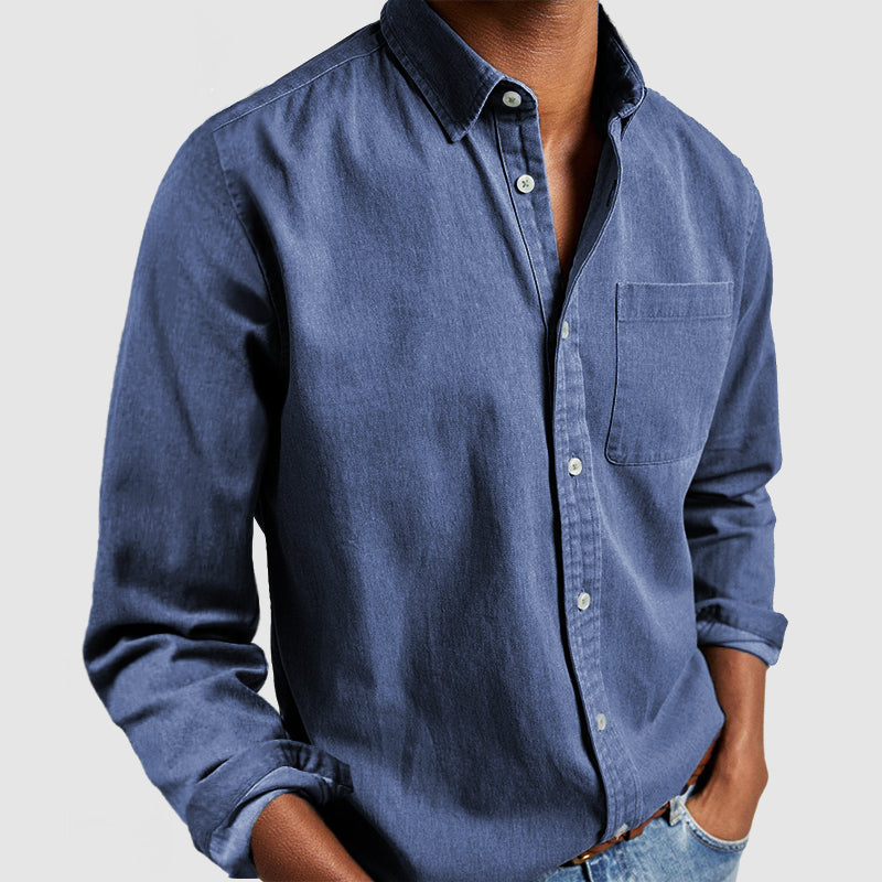 🔥Ofertas especiales de año nuevo 2026: Camisa de algodón para hombre para uso diario