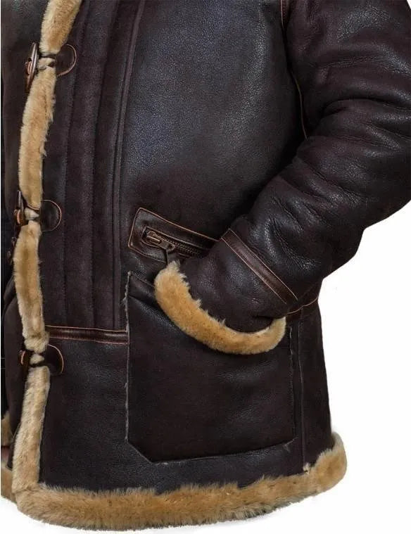 🔥Ofertas de Año Nuevo 2026 - Parka de piel de oveja ártica B-7
