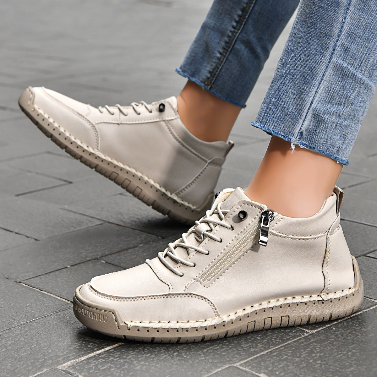 ⏰ÚLTIMO DÍA - 70% DE DESCUENTO🛒 Botas casuales de cuero para hombre: calzado cómodo para exteriores, ideal para el uso diario y para conducir