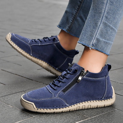 ⏰ÚLTIMO DÍA - 70% DE DESCUENTO🛒 Botas casuales de cuero para hombre: calzado cómodo para exteriores, ideal para el uso diario y para conducir