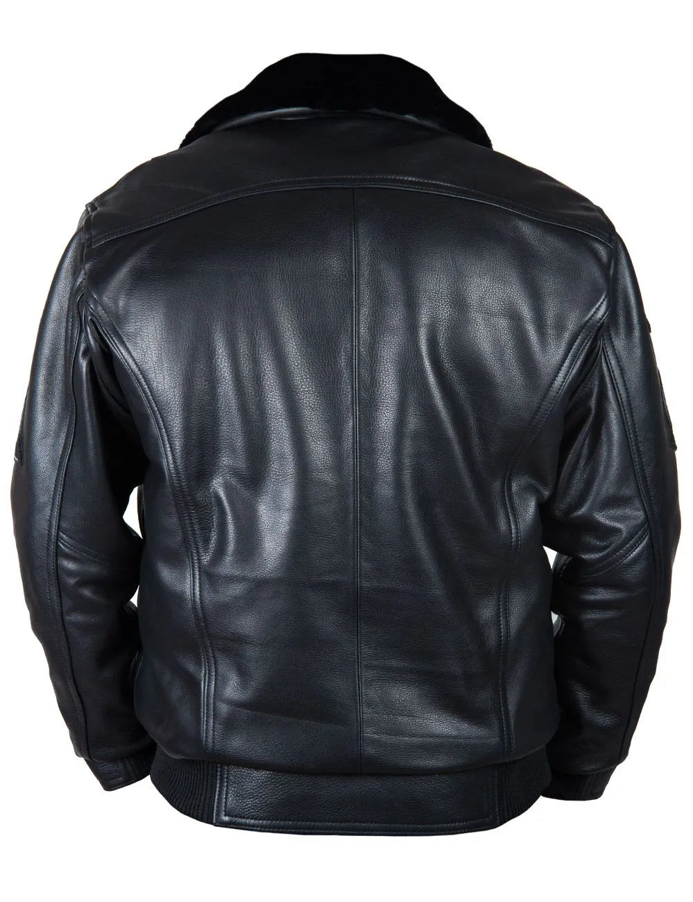 🔥Ofertas de Año Nuevo 2026 - NUEVA LLEGADA: CHAQUETA DE CUERO DE VUELO TOP GUN JOLLY ROGERS NEGRA