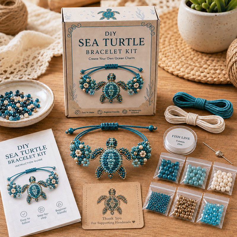 🔥50% de descuento – Último día 🐙Kit de pulsera de cuentas DIY – Crea tu propia joya única