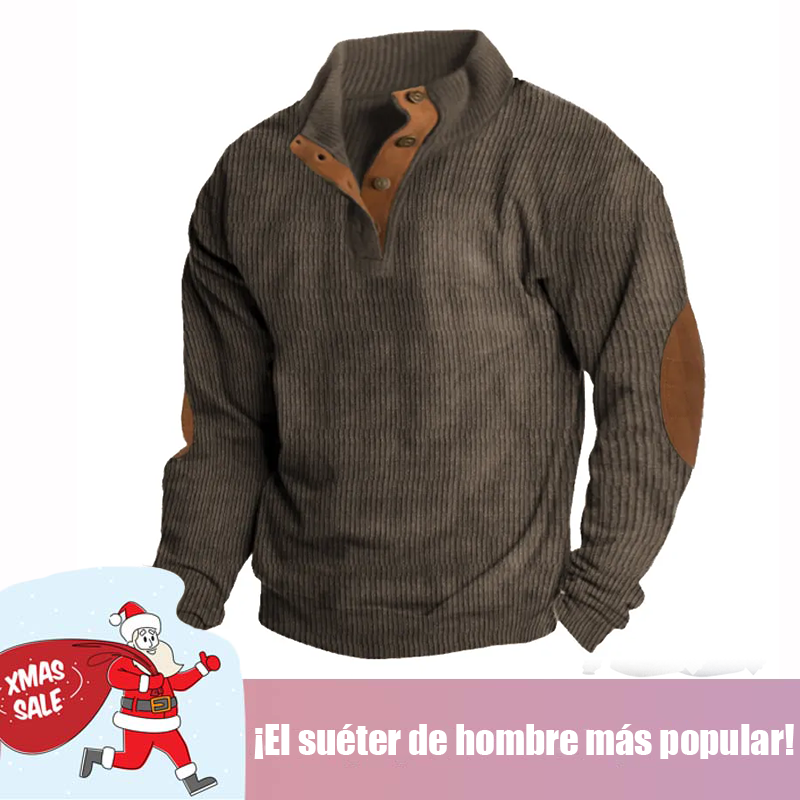 🔥 Ofertas especiales de año nuevo 2026-Sudadera de manga larga con cuello alto estilo retro para hombre