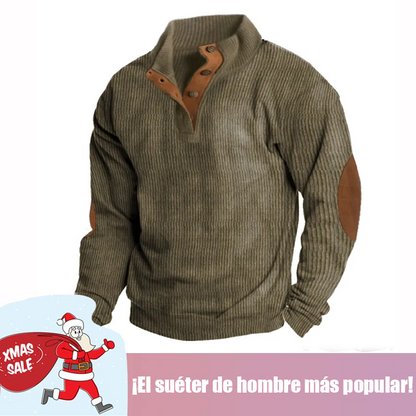 🔥 Ofertas especiales de año nuevo 2026-Sudadera de manga larga con cuello alto estilo retro para hombre