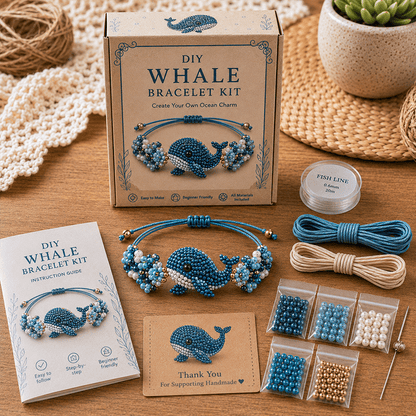 🔥50% de descuento – Último día 🐙Kit de pulsera de cuentas DIY – Crea tu propia joya única
