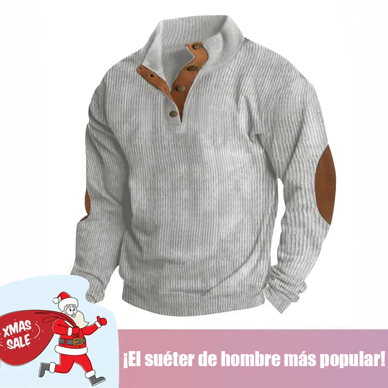 🔥 Ofertas especiales de año nuevo 2026-Sudadera de manga larga con cuello alto estilo retro para hombre