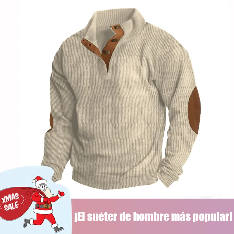 🔥 Ofertas especiales de año nuevo 2026-Sudadera de manga larga con cuello alto estilo retro para hombre