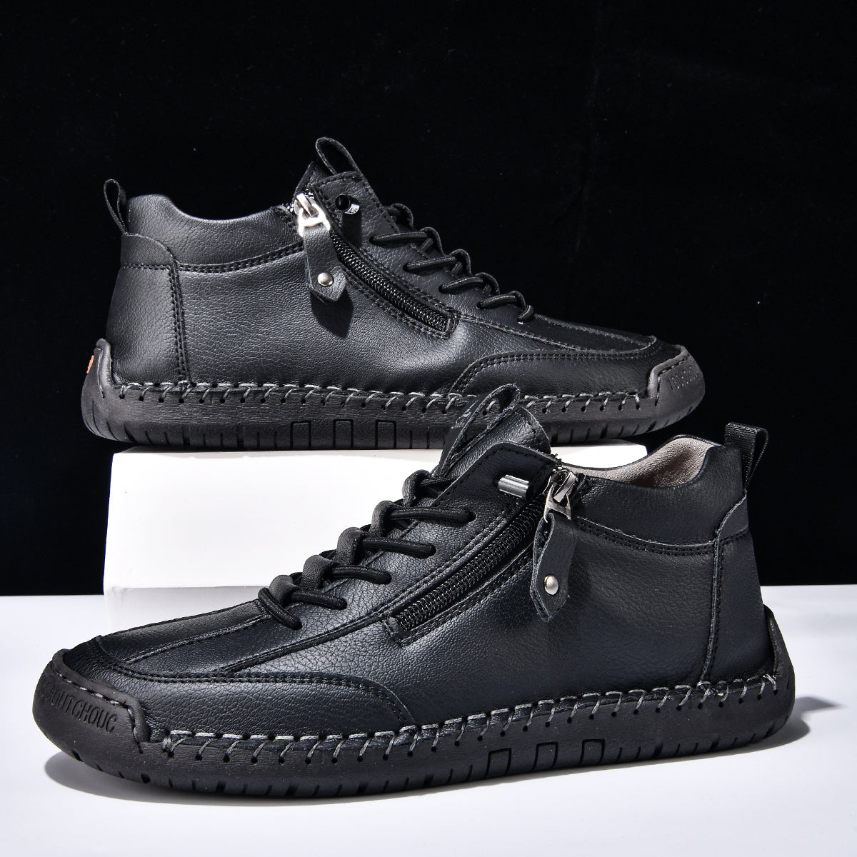 ⏰ÚLTIMO DÍA - 70% DE DESCUENTO🛒 Botas de cuero informales para hombre, ideales para actividades al aire libre, cómodas para caminar y conducir