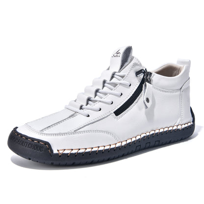 ⏰ÚLTIMO DÍA - 70% DE DESCUENTO🛒 Botas de cuero informales para hombre, ideales para actividades al aire libre, cómodas para caminar y conducir