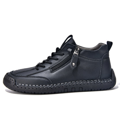 ⏰ÚLTIMO DÍA - 70% DE DESCUENTO🛒 Botas de cuero informales para hombre, ideales para actividades al aire libre, cómodas para caminar y conducir