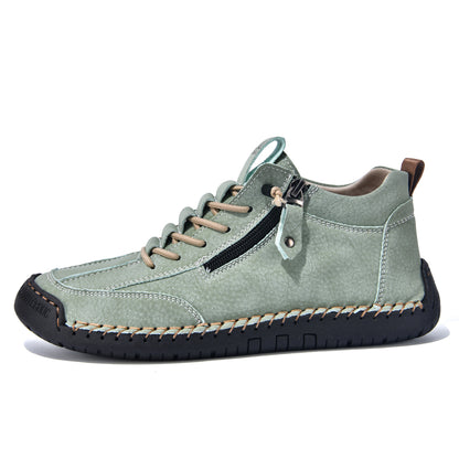 ⏰ÚLTIMO DÍA - 70% DE DESCUENTO🛒 Botas de cuero informales para hombre, ideales para actividades al aire libre, cómodas para caminar y conducir