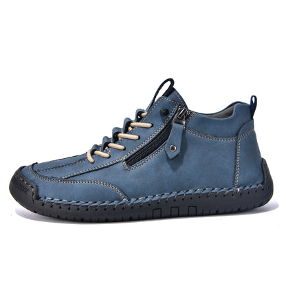 ⏰ÚLTIMO DÍA - 70% DE DESCUENTO🛒 Botas de cuero informales para hombre, ideales para actividades al aire libre, cómodas para caminar y conducir