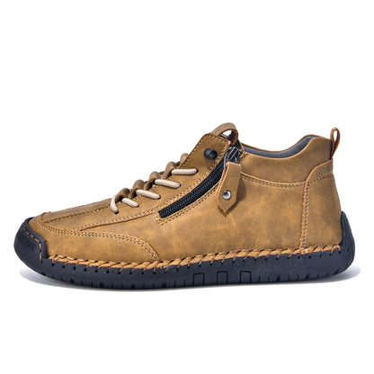 ⏰ÚLTIMO DÍA - 70% DE DESCUENTO🛒 Botas de cuero informales para hombre, ideales para actividades al aire libre, cómodas para caminar y conducir