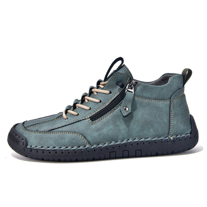 ⏰ÚLTIMO DÍA - 70% DE DESCUENTO🛒 Botas de cuero informales para hombre, ideales para actividades al aire libre, cómodas para caminar y conducir