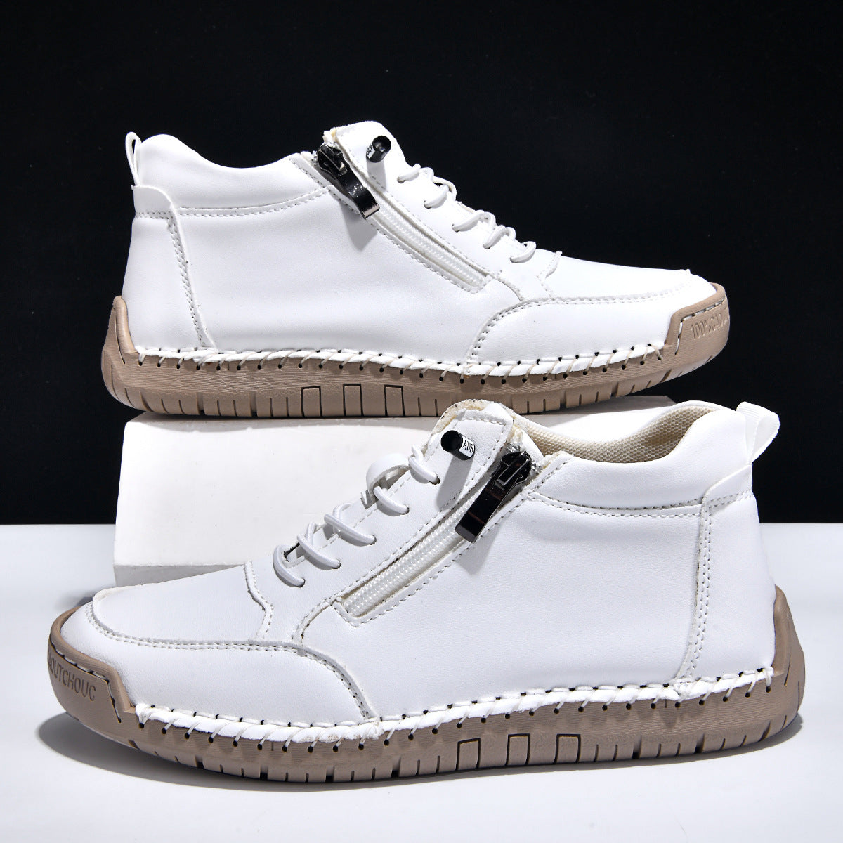 ⏰ÚLTIMO DÍA - 70% DE DESCUENTO🛒 Botas casuales de cuero para hombre: calzado cómodo para exteriores, ideal para el uso diario y para conducir
