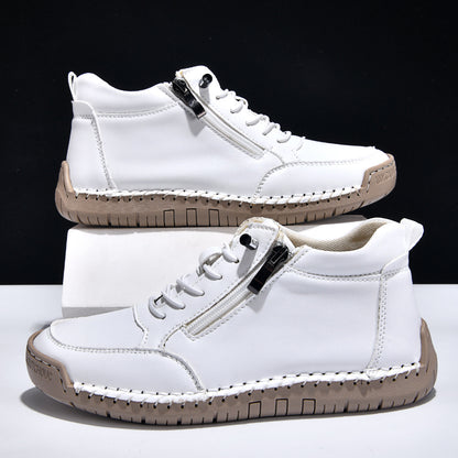 ⏰ÚLTIMO DÍA - 70% DE DESCUENTO🛒 Botas casuales de cuero para hombre: calzado cómodo para exteriores, ideal para el uso diario y para conducir