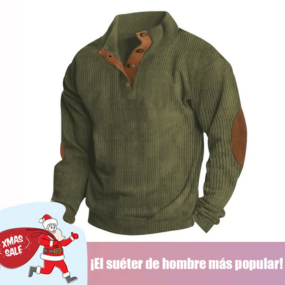 🔥 Ofertas especiales de año nuevo 2026-Sudadera de manga larga con cuello alto estilo retro para hombre
