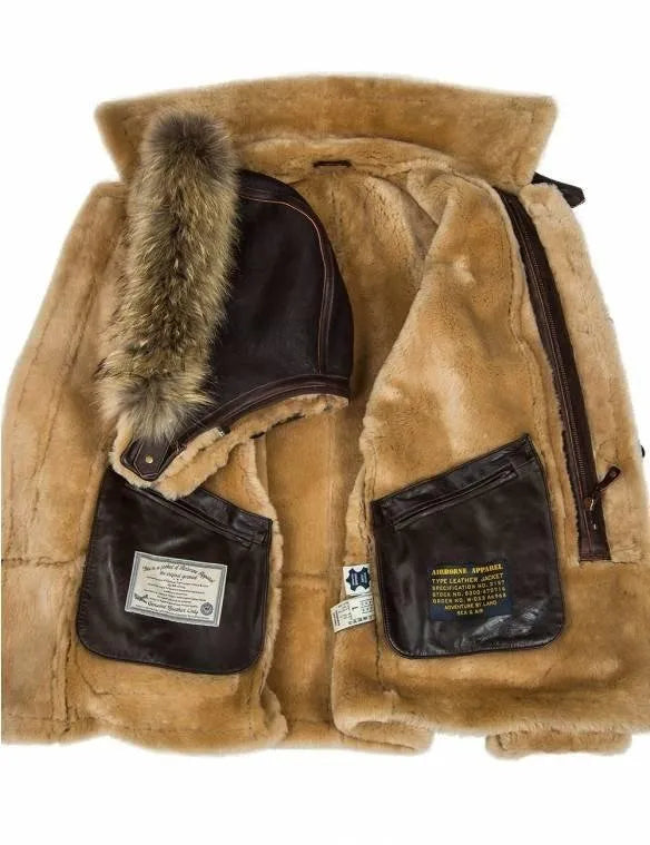 🔥Ofertas de Año Nuevo 2026 - Parka de piel de oveja ártica B-7