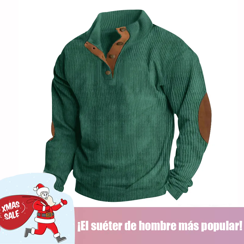 🔥 Ofertas especiales de año nuevo 2026-Sudadera de manga larga con cuello alto estilo retro para hombre