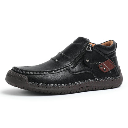 ⏰70% de descuento por tiempo limitado🛒Botas de conducir sin cordones de cuero premium hechas a mano para hombre