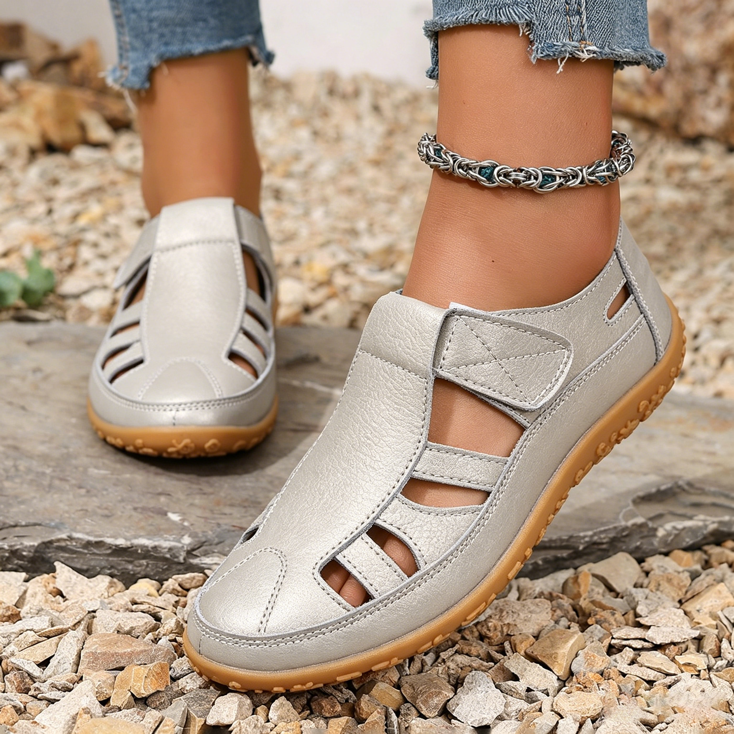 🔥50% de descuento por tiempo limitado - Sandalias ortopédicas de verano - Diseño ergonómico✅ Haz tu caminar más cómodo