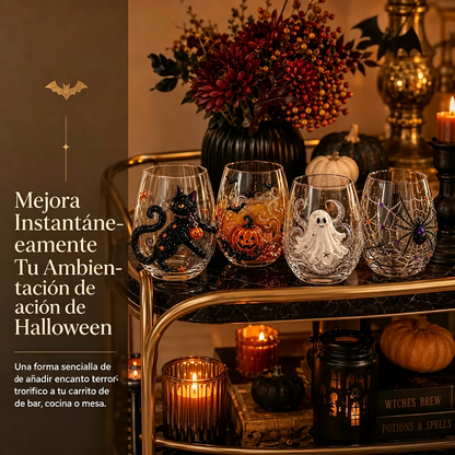 🎃 Colección de cristalería de Halloween en 3D