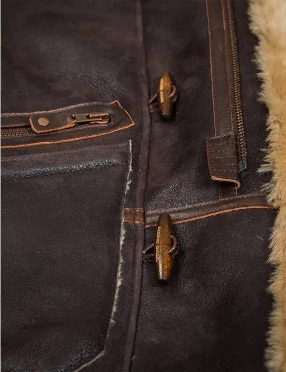 🔥Ofertas de Año Nuevo 2026 - Parka de piel de oveja ártica B-7