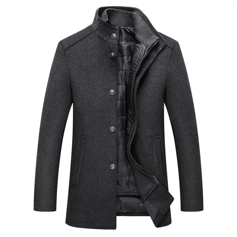 (🔥🔥Ofertas especiales de año nuevo 2026 - 70% de descuento) Gabardina clásica confeccionada en mezcla de lana