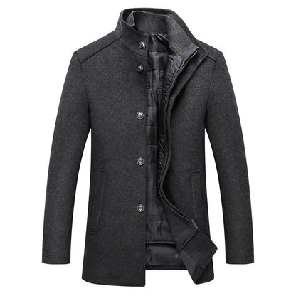 (🔥🔥Ofertas especiales de año nuevo 2026 - 70% de descuento) Gabardina clásica confeccionada en mezcla de lana