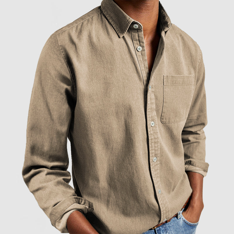 🔥Ofertas especiales de año nuevo 2026: Camisa de algodón para hombre para uso diario