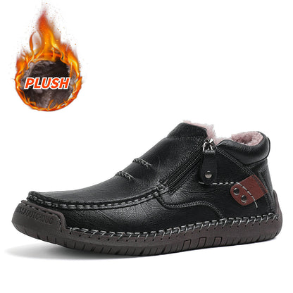 ⏰70% de descuento por tiempo limitado🛒Botas de conducir sin cordones de cuero premium hechas a mano para hombre