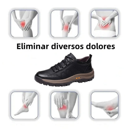 [🎉60% de descuento hoy - ¡no te lo pierdas!] - Zapatos ortopédicos cómodos de auténtica piel de becerro australiana 👞 (soporte de arco - alivia el dolor de pies) que te permiten caminar cómodamente ✅