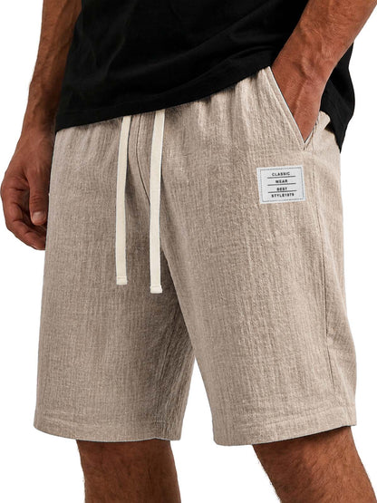 Men's Comfortable Cotton Linen Basic Shorts
