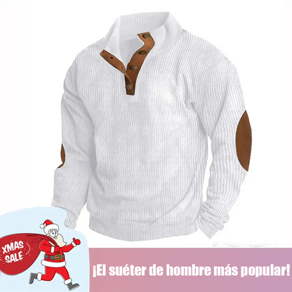 🔥 Ofertas especiales de año nuevo 2026-Sudadera de manga larga con cuello alto estilo retro para hombre