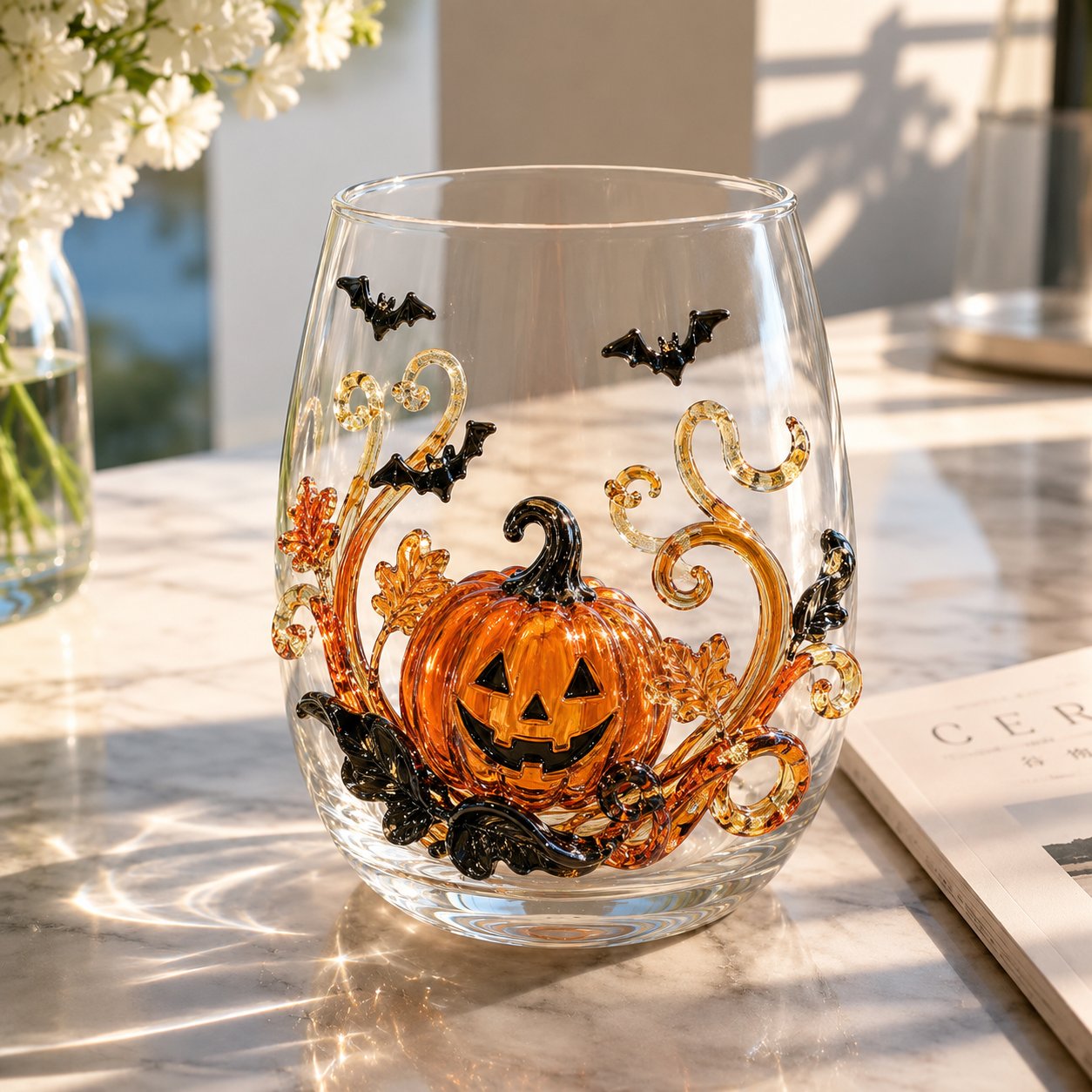 🎃 Colección de cristalería de Halloween en 3D