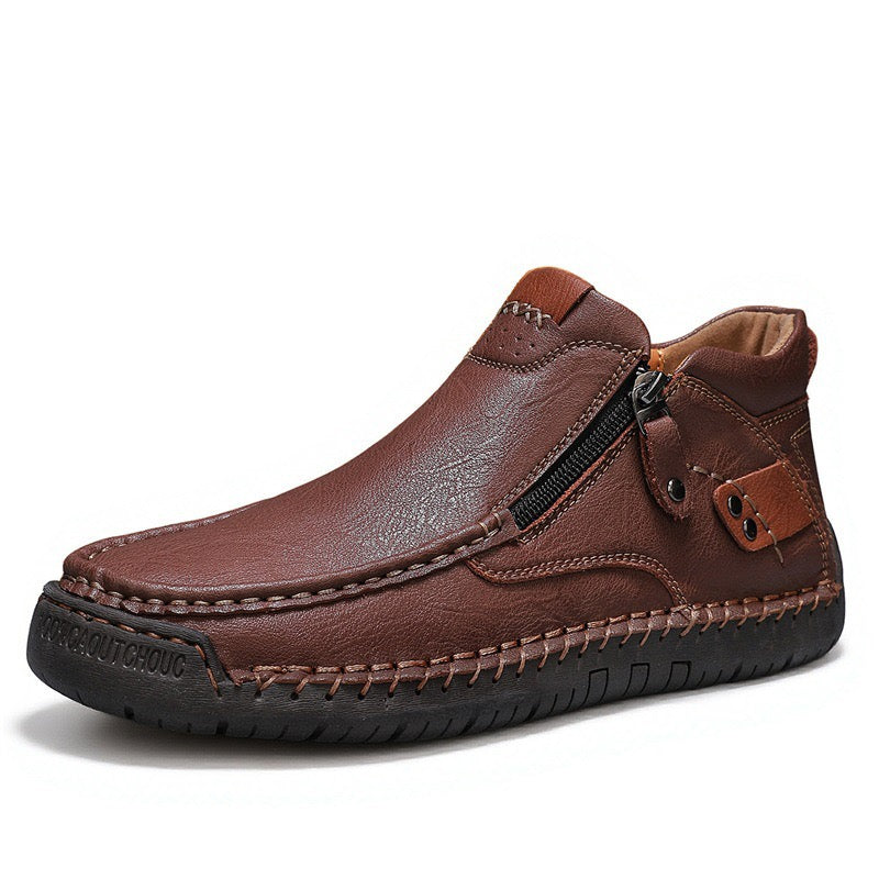 ⏰¡Último día! ¡70 % de descuento!🔥Botas ortopédicas de senderismo para hombre, hechas a mano, de cuero genuino