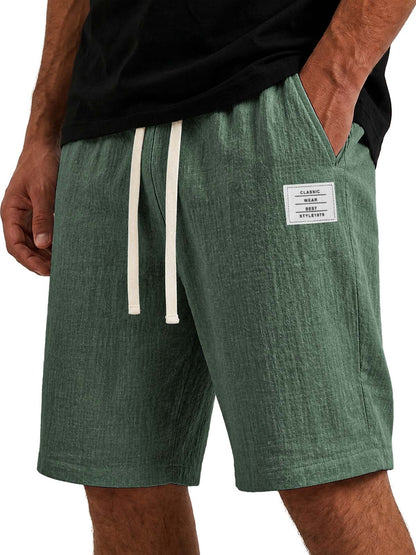 Men's Comfortable Cotton Linen Basic Shorts