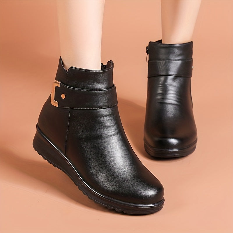 (🔥50% de descuento hoy - ¡no te lo pierdas!) - Zapatos ortopédicos de cuero y lana suaves y cómodos - Diseño ergonómico artesanal (te permite caminar todo el día sin sentirte cansado)