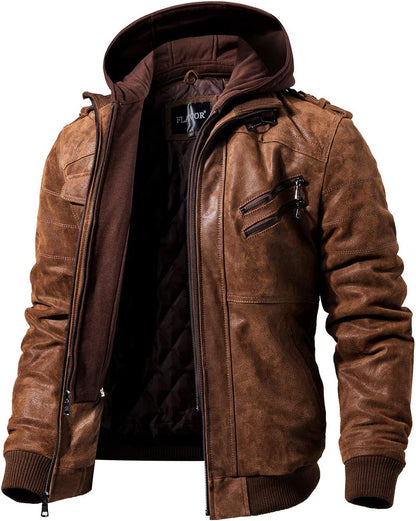 Lederjacke (Kostenloser Versand) O5162