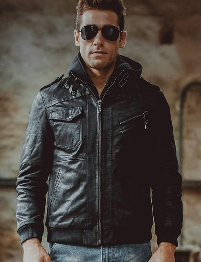 Lederjacke (Kostenloser Versand) O5162