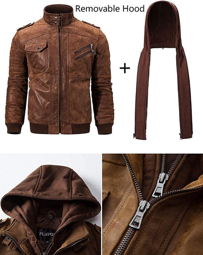 Lederjacke (Kostenloser Versand) O5162