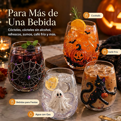 🎃 Colección de cristalería de Halloween en 3D