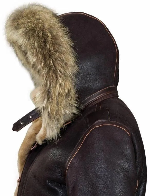 🔥Ofertas de Año Nuevo 2026 - Parka de piel de oveja ártica B-7