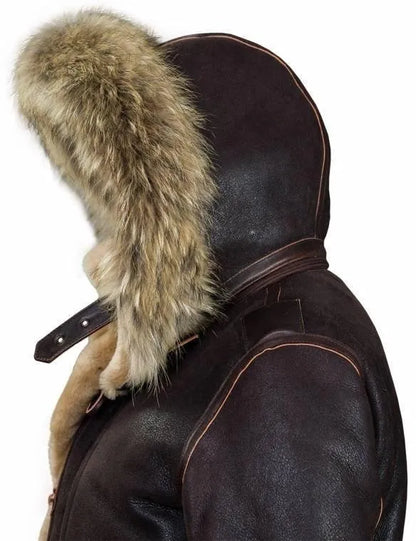 🔥Ofertas de Año Nuevo 2026 - Parka de piel de oveja ártica B-7