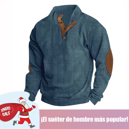 🔥 Ofertas especiales de año nuevo 2026-Sudadera de manga larga con cuello alto estilo retro para hombre