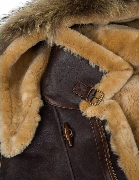 🔥Ofertas de Año Nuevo 2026 - Parka de piel de oveja ártica B-7