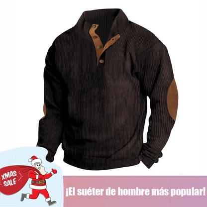 🔥 Ofertas especiales de año nuevo 2026-Sudadera de manga larga con cuello alto estilo retro para hombre