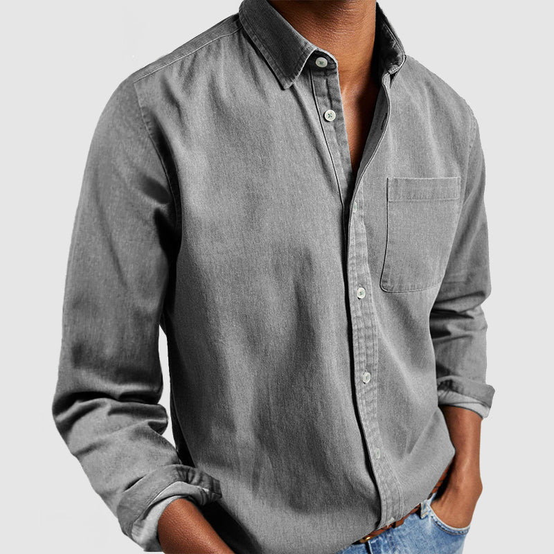 🔥Ofertas especiales de año nuevo 2026: Camisa de algodón para hombre para uso diario