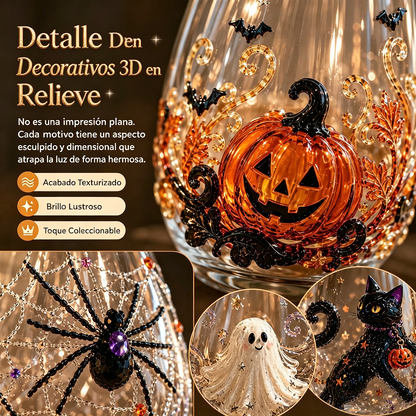 🎃 Colección de cristalería de Halloween en 3D