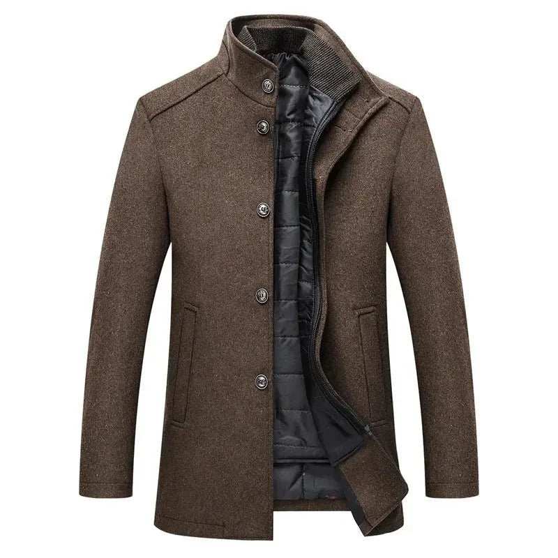 (🔥🔥Ofertas especiales de año nuevo 2026 - 70% de descuento) Gabardina clásica confeccionada en mezcla de lana